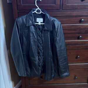 Worthington Classic Black Leather Jacket
